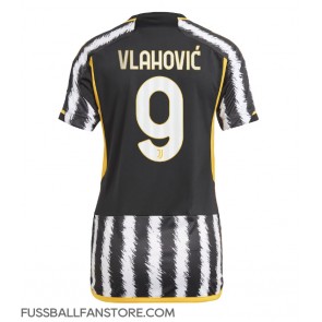 Juventus Dusan Vlahovic #9 Replik Heimtrikot Damen 2023-24 Kurzarm